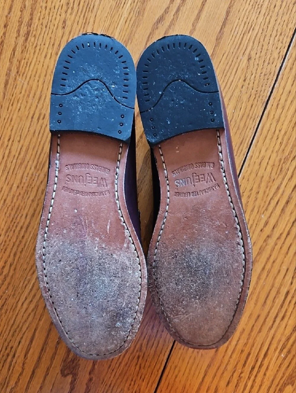 GH Bass Weejuns Burgundy Penny Loafers